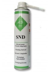 SND200B (with the brush) - AB CHIMIE: Cleaning and defluxing solvent, 200ml Aerosol with Brush SPQ-12pcs We sell only in the Czech and Slovak Republics.